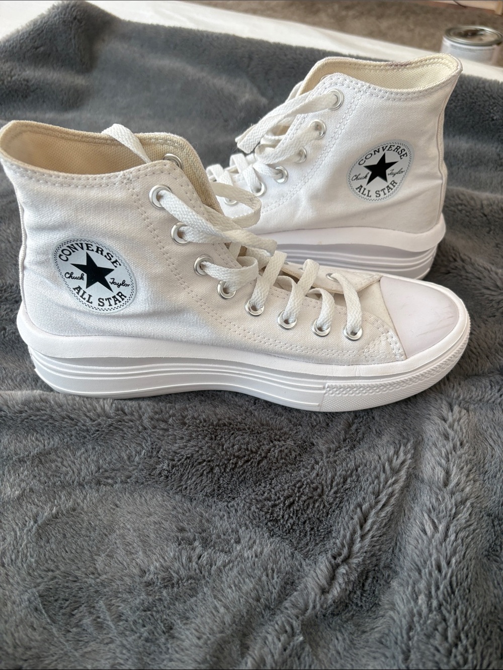 EUC Women’s Converse All Star Move Chuck Taylor Platform Sneakers Size 8.5